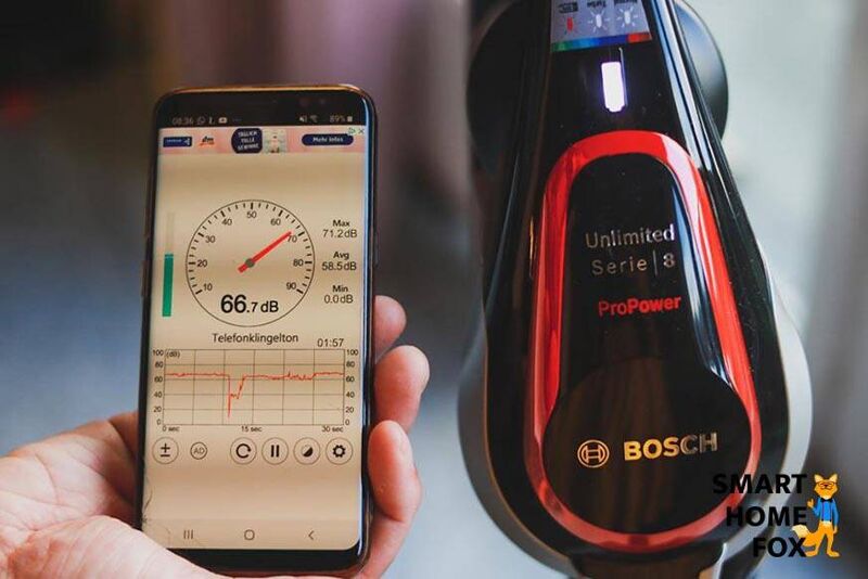 Lautstärke der Bosch-Akkustaubsauger